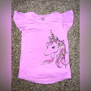 Girls Sequin Unicorn Tee